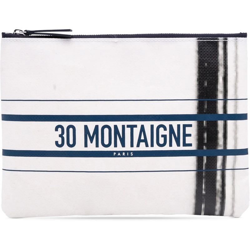 Christian Dior Necessaire Limited Edition Bilum Trompe Loeil Canvas 30 Monta weiß