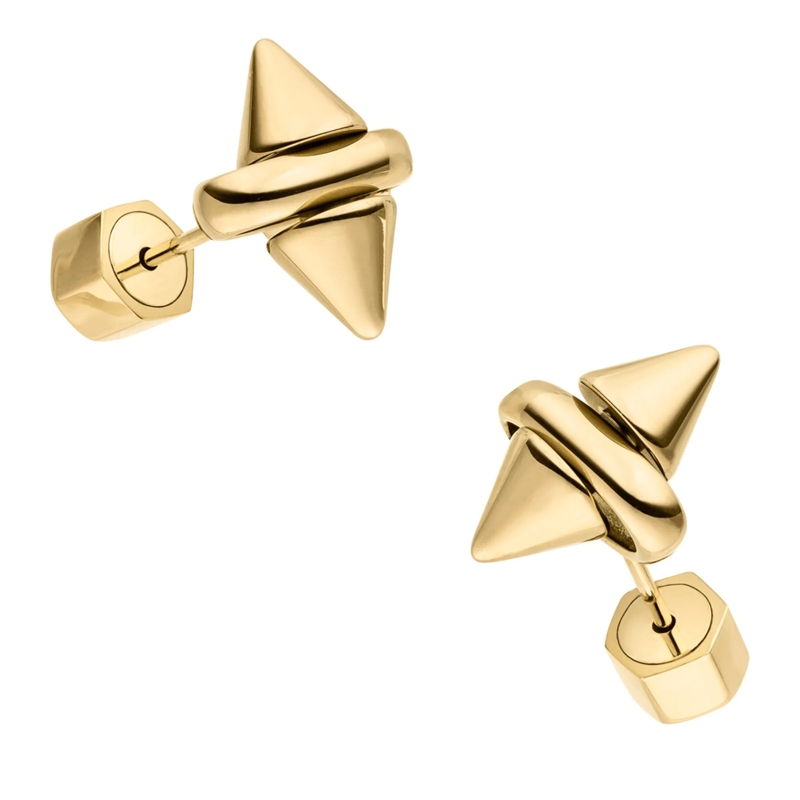Liebeskind Berlin Ohrstecker Edelstahl Spikes gold