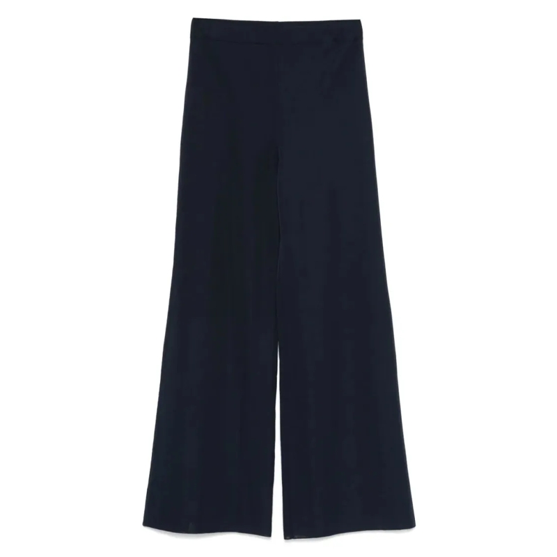 Alberta Ferretti  Tailored Straight-Leg Pants With Minimalist Design Black