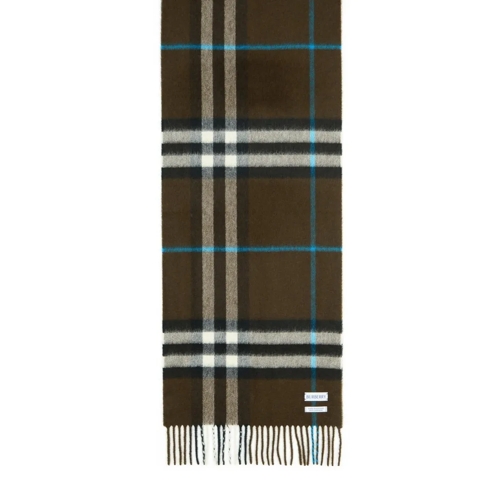 Burberry 'Mu Giant' Brown Cashmere Scarf Brown Lichtgewicht Sjaal