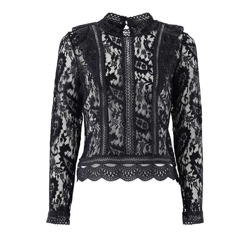 VAN LAACK Bluse Bluse Modern Fit Uni dunkel-blau