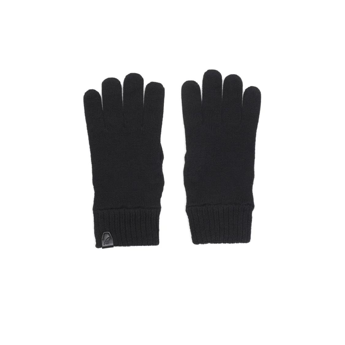 Brioni Handschuhe - Black Wool Gloves - Gr. XL - in Schwarz - für Damen