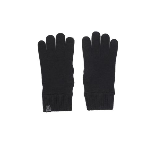 Brioni Black Wool Gloves Black Guanto