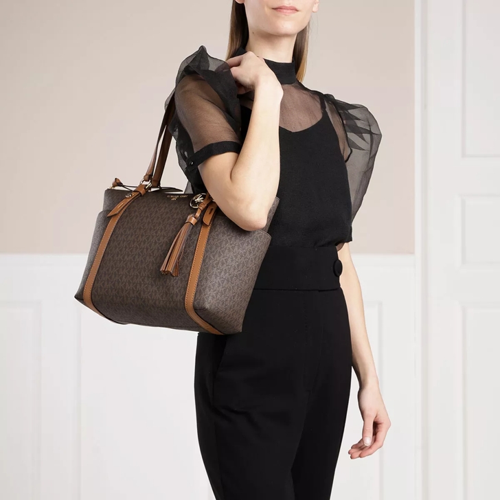 Michael Kors Sullivan Medium Top Zip Tote Brown Acorn Shoppingv ska