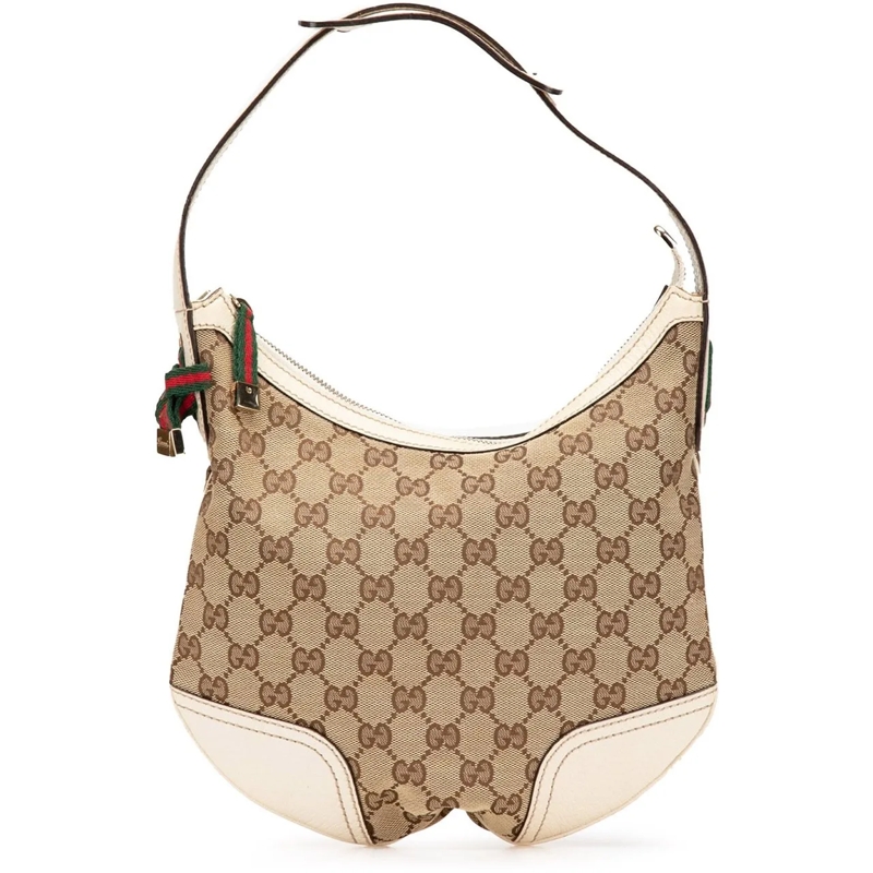Gucci Schultertasche GG Canvas Princy Hobo braun