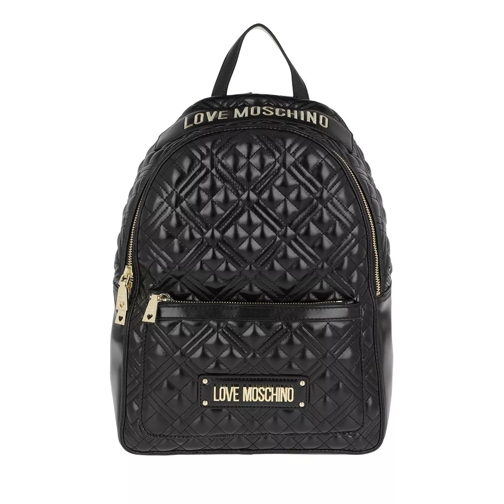 Love Moschino Shiny Backpack Quilted Nappa Nero Backpack
