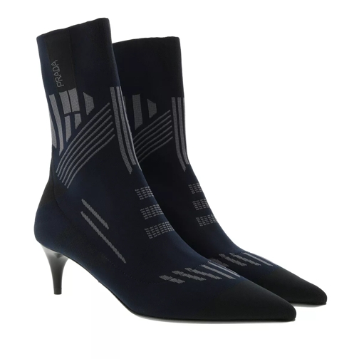 Prada Prada Boots Leather Blue/Grey Ankle Boot