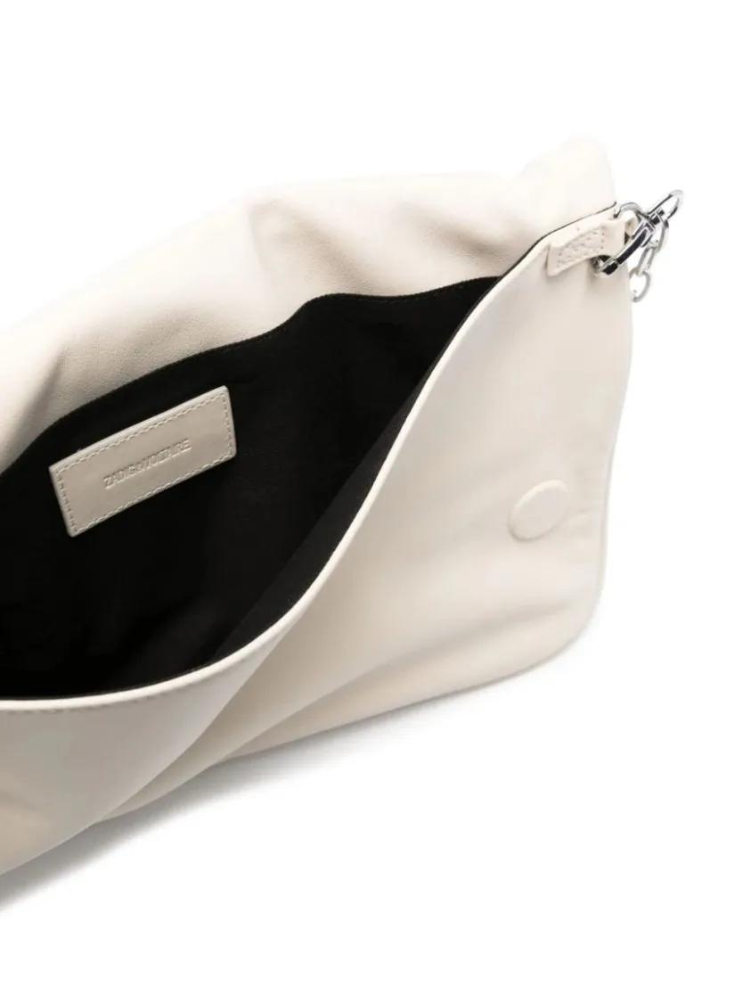 Zadig & Voltaire Clutches Large Rock Eternal Clutch Bag in beige