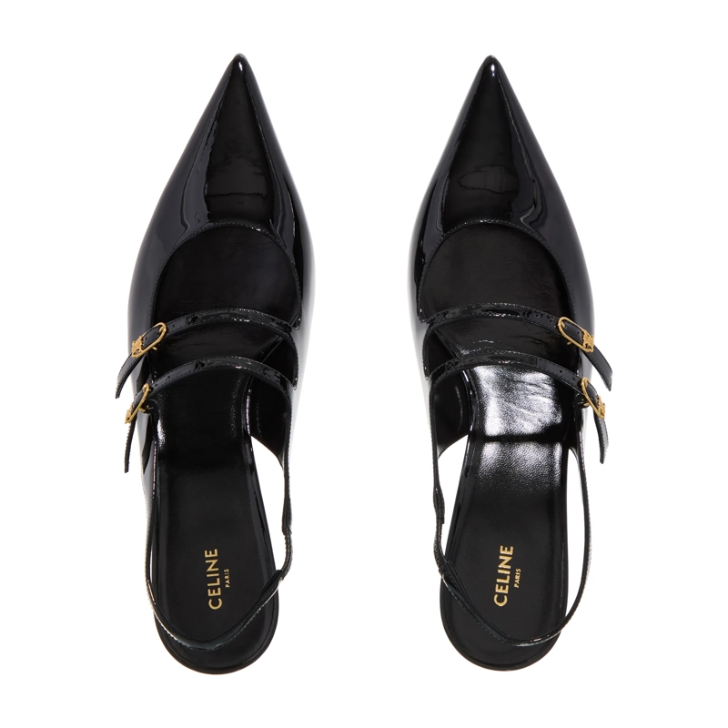 Celine Pumps Judy Slingback Black(Image 6)