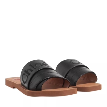 Chlo Woody Slide Black Slide