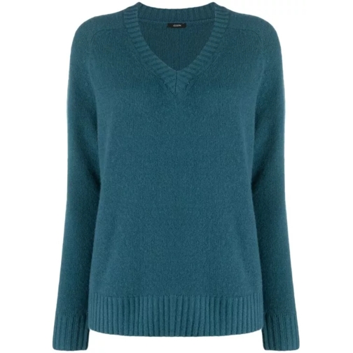 Joseph Blue V-Neck Sweater Green 