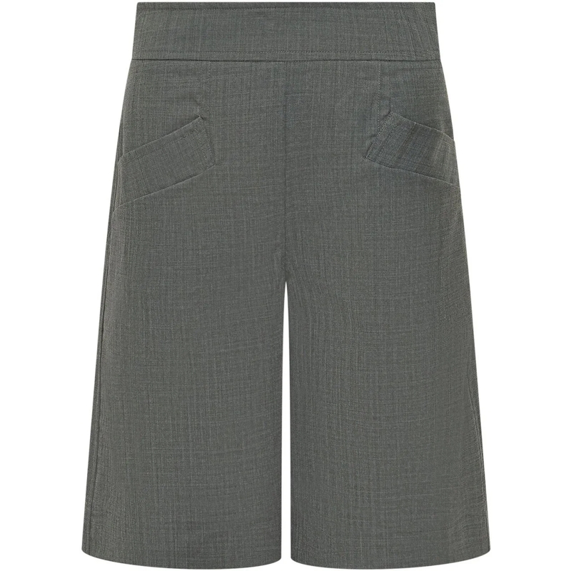 GANNI Shorts Bermuda con Tasche Laterali e Taglio Ampio dunkelgrau