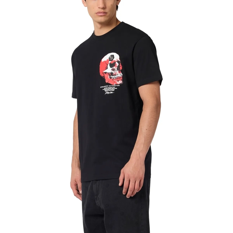 Philipp Plein T-Shirt Roundneck T-Shirt Puffy Red Skull Skull schwarz(Image 3)