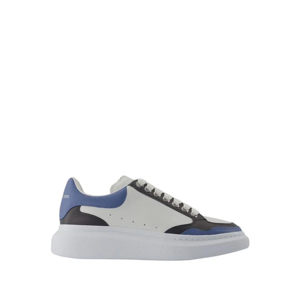 Alexander McQueen Low-Top Sneaker - Retro Oversized Sneakers - Leather - Blue - Gr. 42 (EU) - in Blau - für Damen