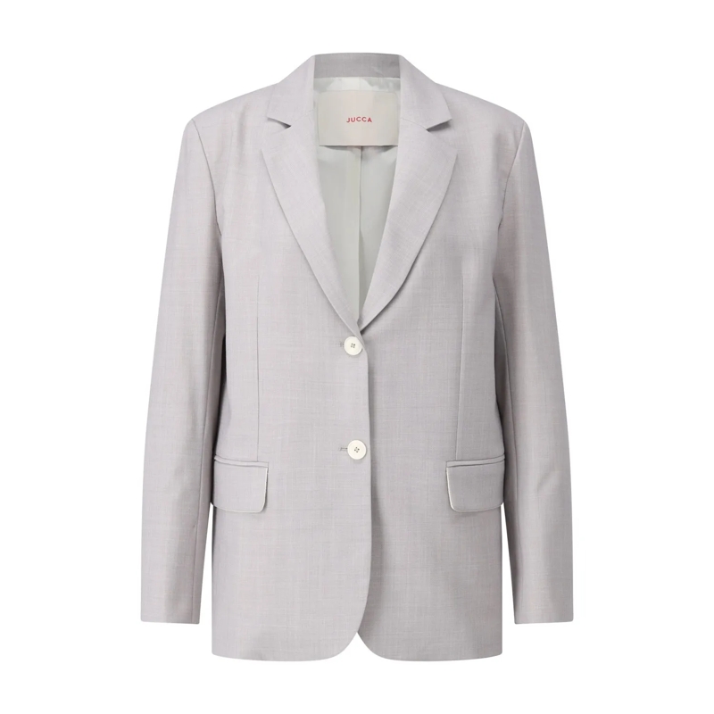 Jucca  Regular-Fit Business Blazer Hellgrau