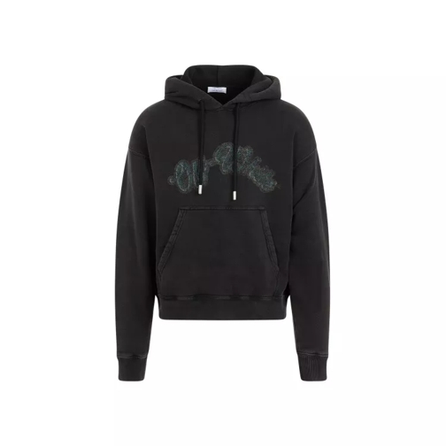 Off-White Green Bacchus Skate Black Cotton Hoodie Black 