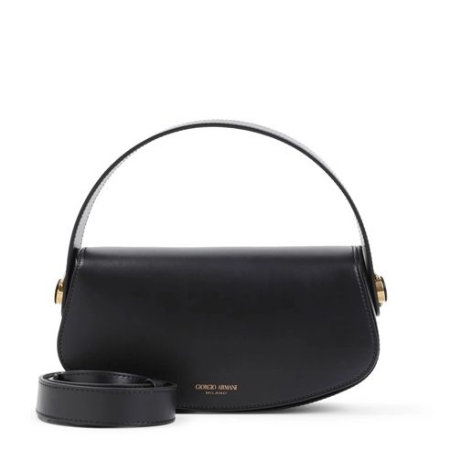 Giorgio Armani Sac à bandoulière Black Calf Leather Handbag Black