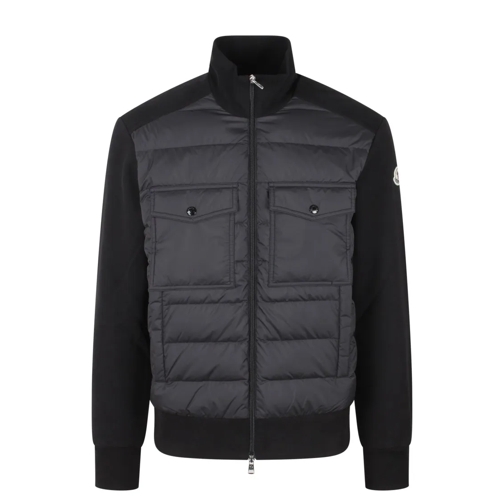 Moncler Cardigan Zipped Cardigan Black