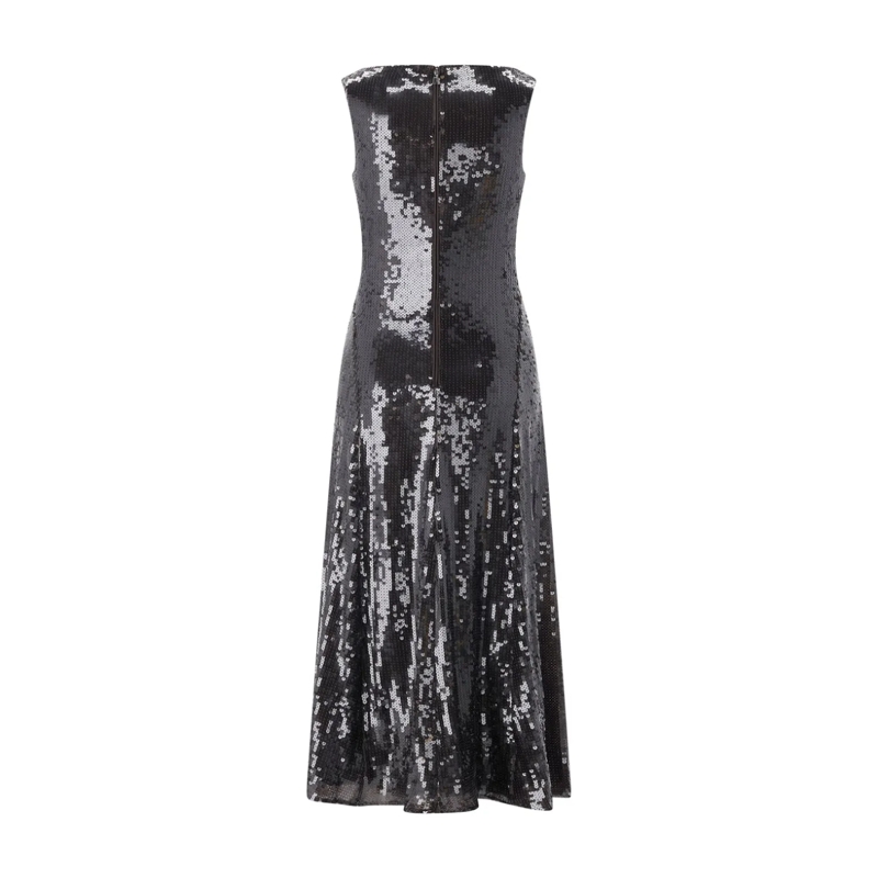 Rotate Maxikleid Midikleid mit Pailletten schwarz(Image 3)