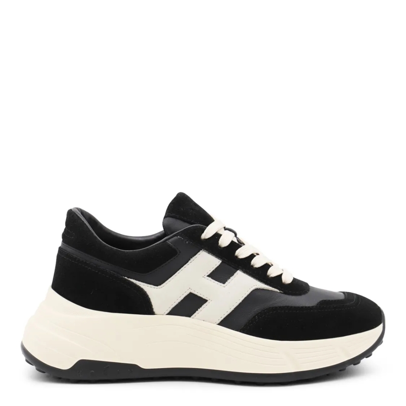 Hogan Lage-top sneaker Black And White Leather Sneakers Black