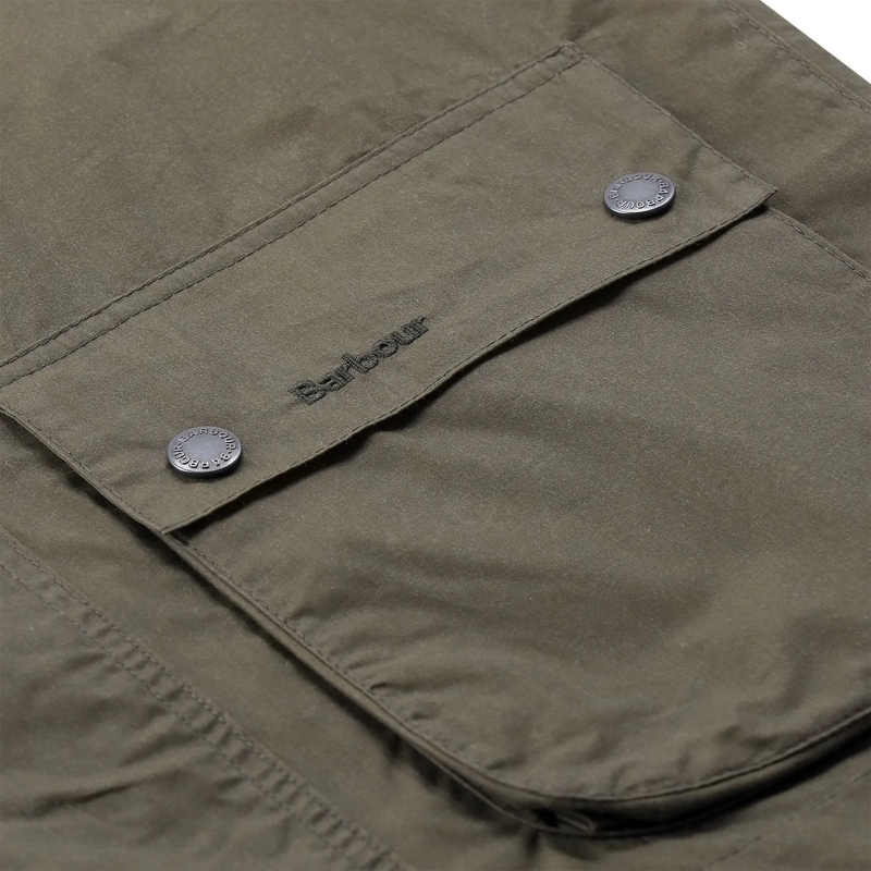Barbour Overgangsjas Wachsjacke aus Baumwolle grün(Image 5)