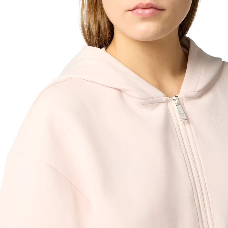Plein Sport Daunenjacke Zip Hoodie Icon Scratch rose(Image 2)
