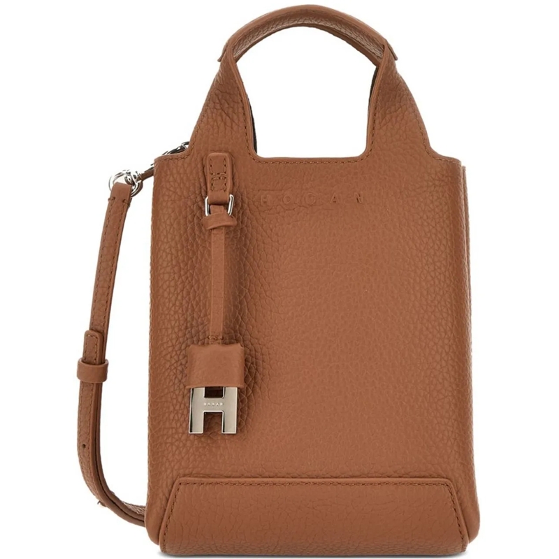 Hogan Shopper Bags Leather Brown braun