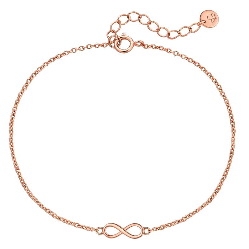 Glanzstücke München Armband Sterling Silber Armband Infinity rosegold