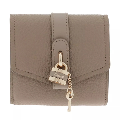 Chloé Aby Small Continental Wallet Motty Grey Flap Wallet