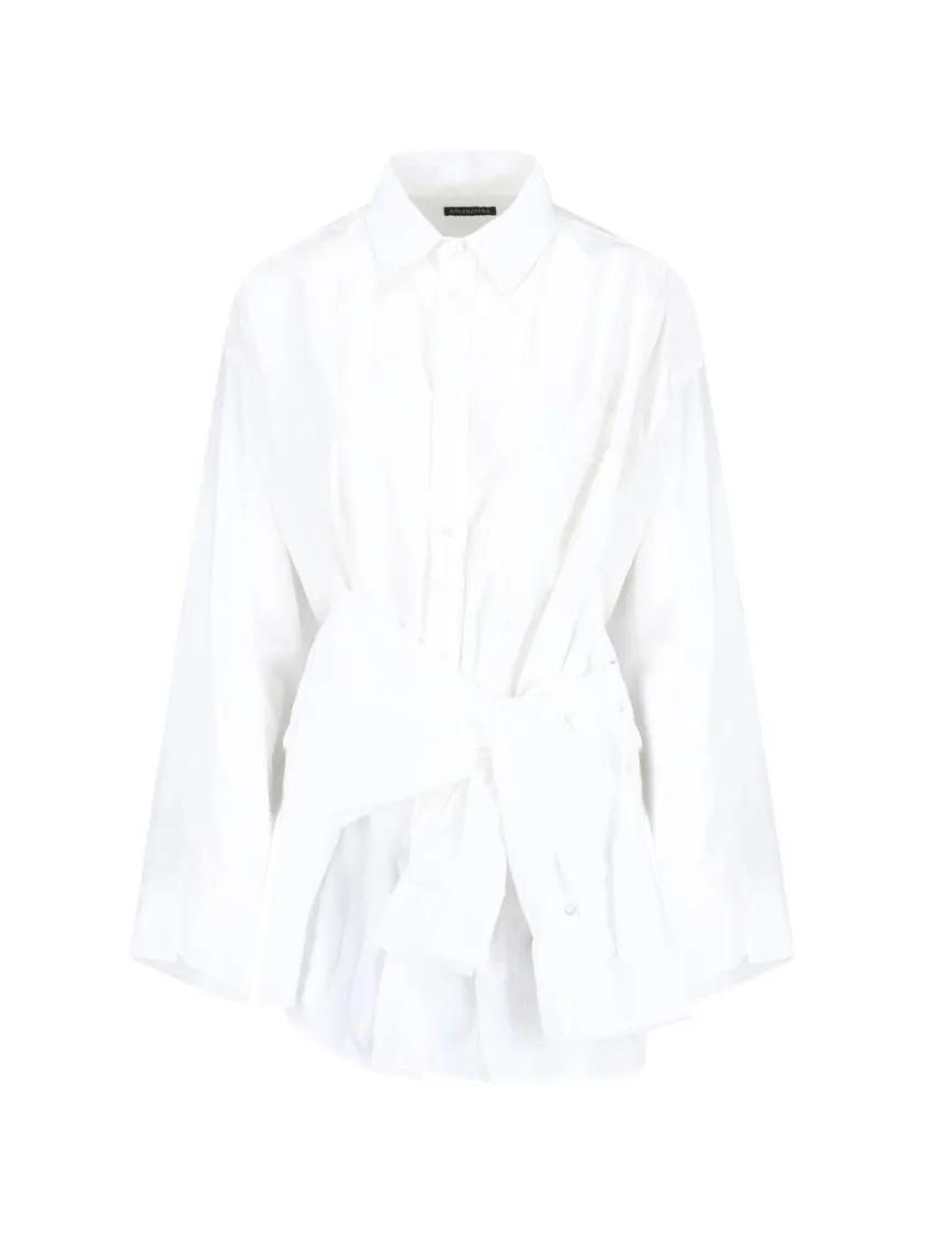 Thumbnail - Balenciaga - Double Sleeve Shirt – White - Größe 38 - weiß