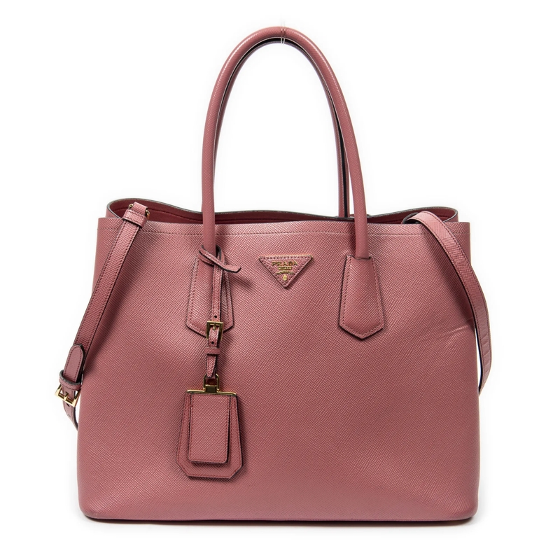 Prada Tote Double Handle Tote pink