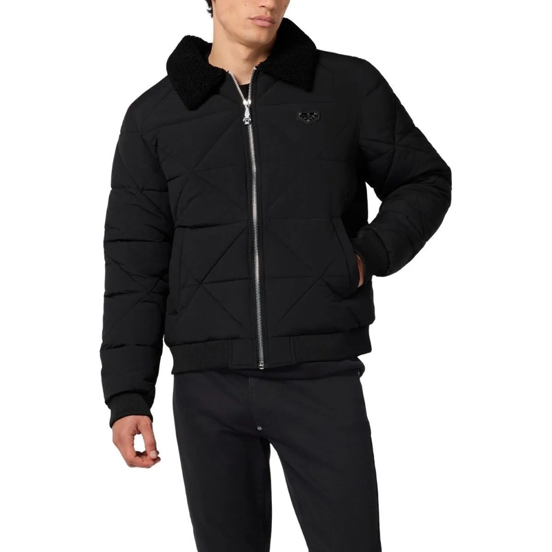 Philipp Plein Übergangsjacke Nylon Jacke schwarz(Image 4)