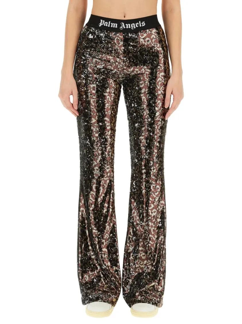 Thumbnail - Palm Angels - Flare Fit Pants - Größe S - schwarz