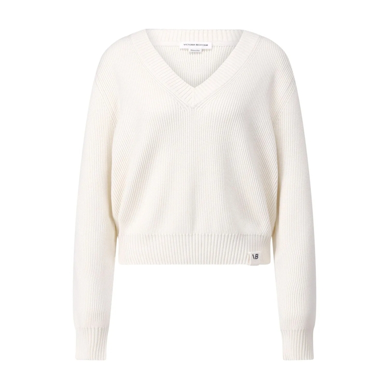 Victoria Beckham Trui Oversized Pullover Weiß