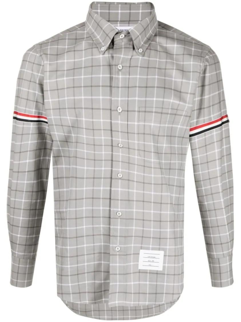 Thumbnail - Thom Browne - Plaid Shirt - Größe 2 - grau