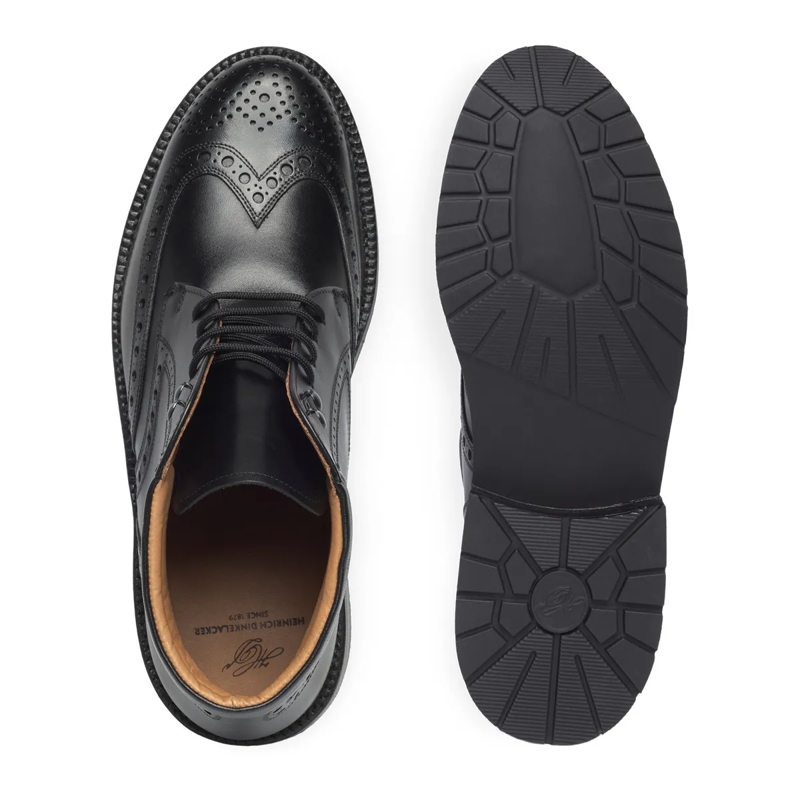 Heinrich Dinkelacker Schnürstiefel Schnürboots Janosh K Full-Brogue BC- Vollständig schwarz(Image 4)