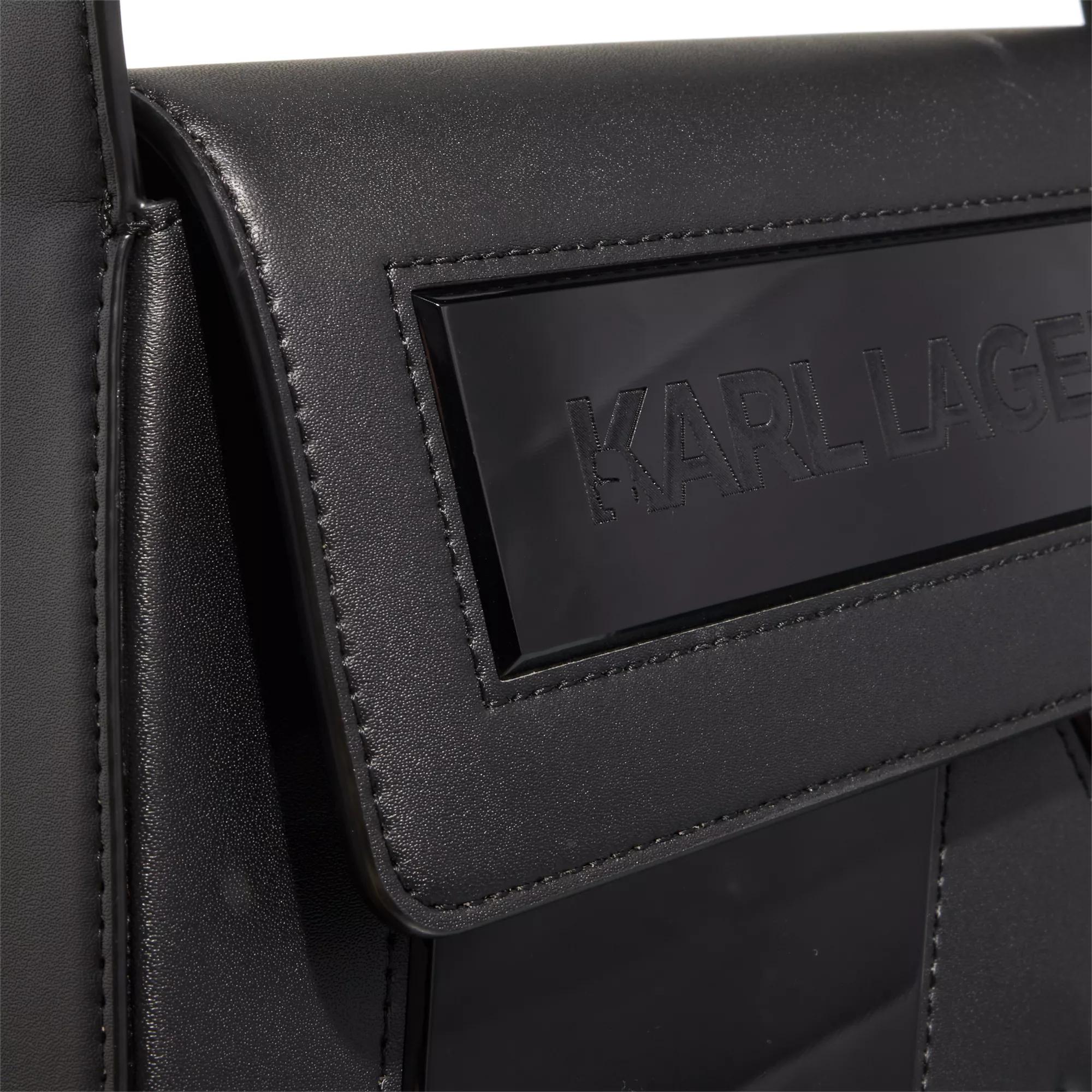 Karl Lagerfeld Satchels K Icon K Shb Leather in zwart