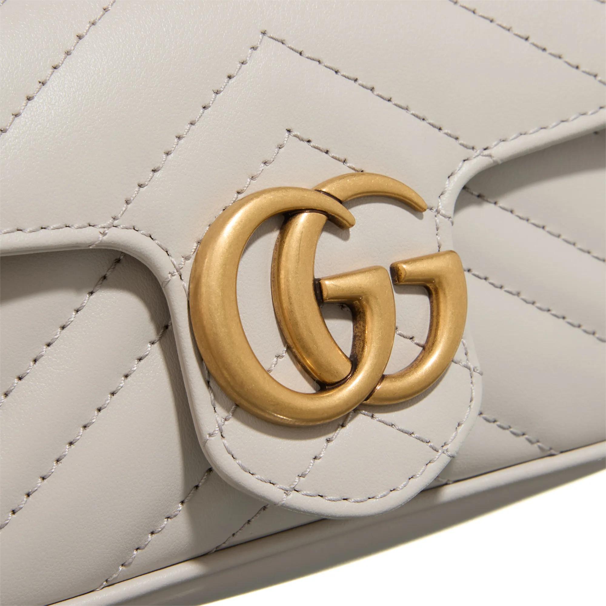 Gucci Crossbody bags Mini GG Marmont Crossbody Bag Matelassé Leather in beige