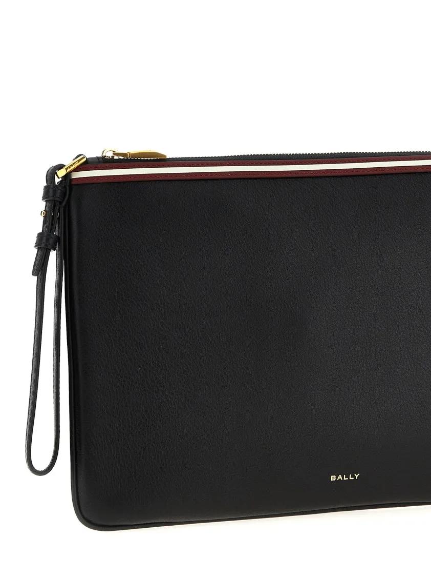 Bally Clutches 'Code Wristlet' Clutch in zwart