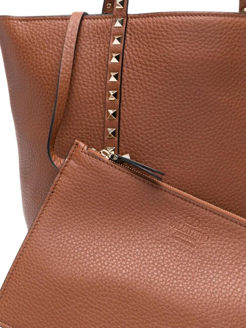 Thumbnail - Valentino Garavani Shopper & Totes - Rockstud Tote Bag - Gr. unisize - in Braun - für Damen