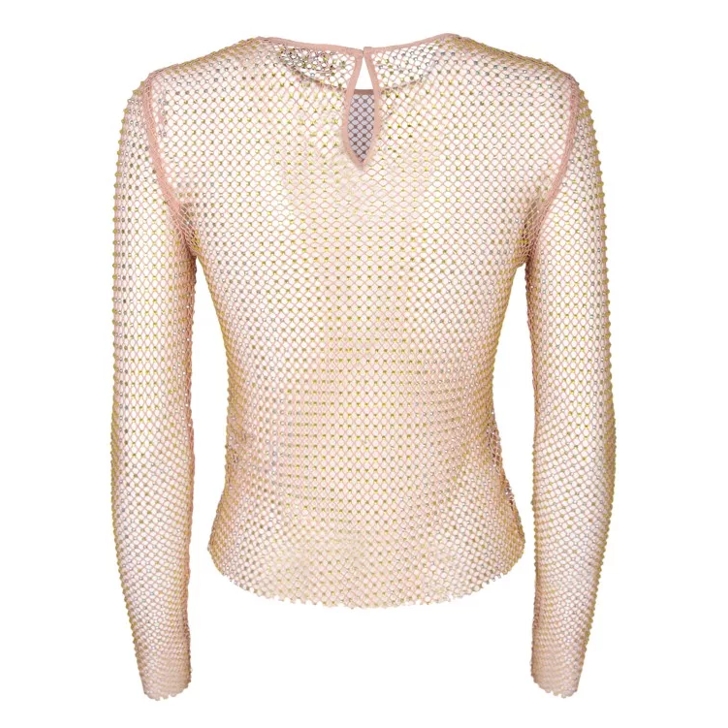 Fishnet store rhinestone top