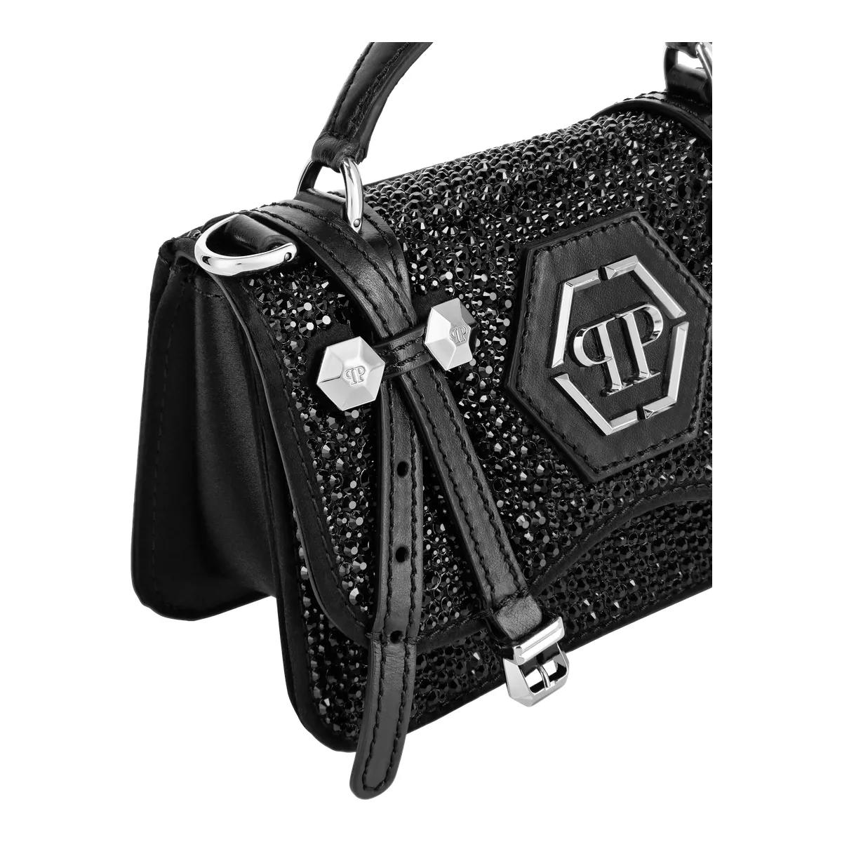 Thumbnail - Philipp Plein Crossbody Bags - Henkel Tasche Mit Schmucksteinen - Gr. unisize - in Schwarz - für Damen