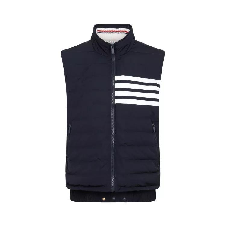 Thom Browne - Navy Down Filled Ski Vest - Größe 4 - blue