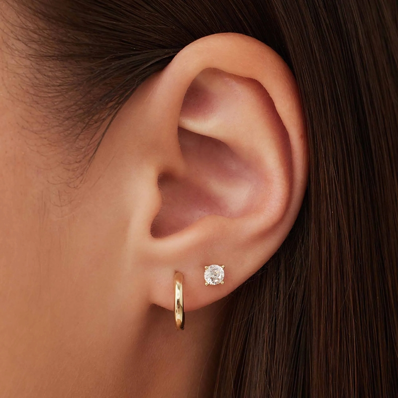 Isabel Bernard Creolen Rivoli Morgane 14 karat hoop earrings Gold