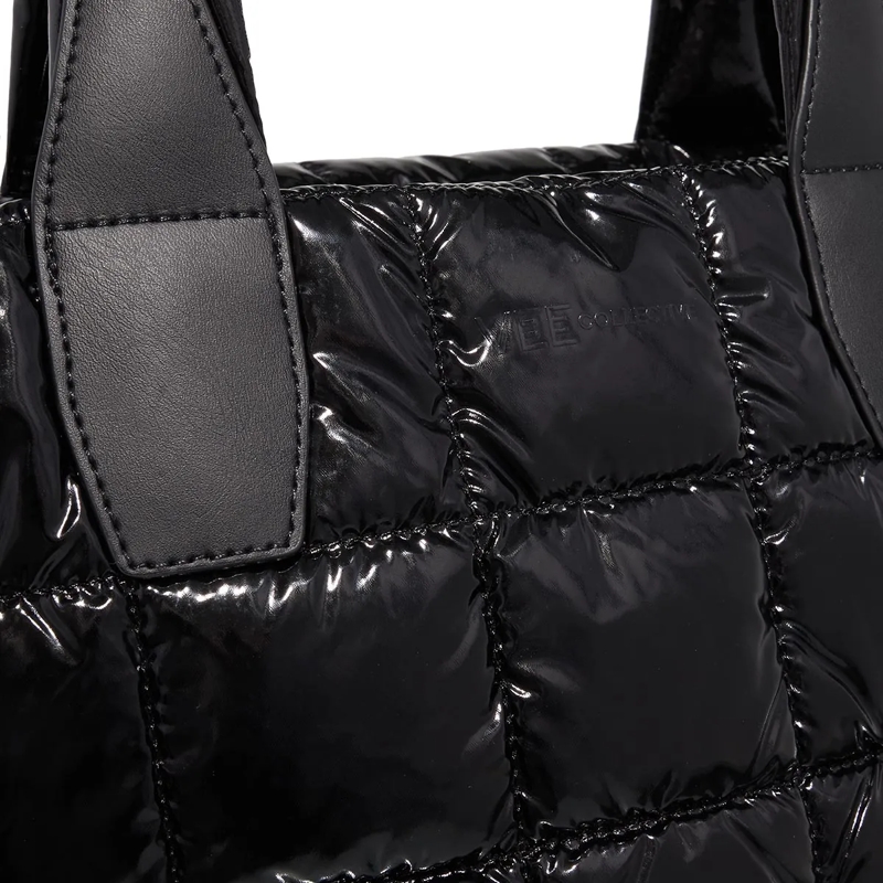 Vee Collective Tote Porter Tote Small Black Vinyl(Image 5)