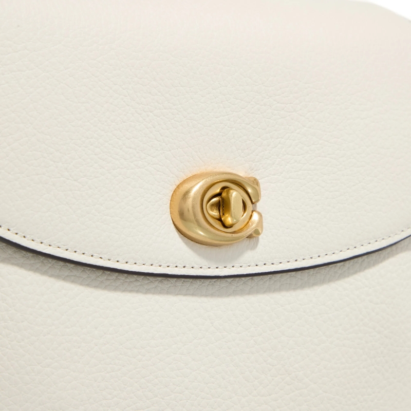 Coach Crossbody Bag Polished Pebbled Leather Cassie Crossbody 19 Chalk(Image 6)