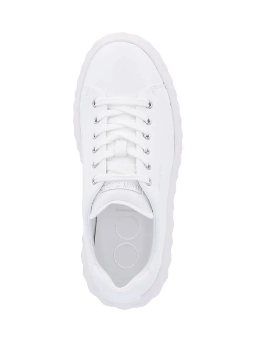 Thumbnail - Jimmy Choo Low-Top Sneaker - "Diamond Light Maxi/F" Sneakers – White - Gr. 38 (EU) - in Weiß - für Damen