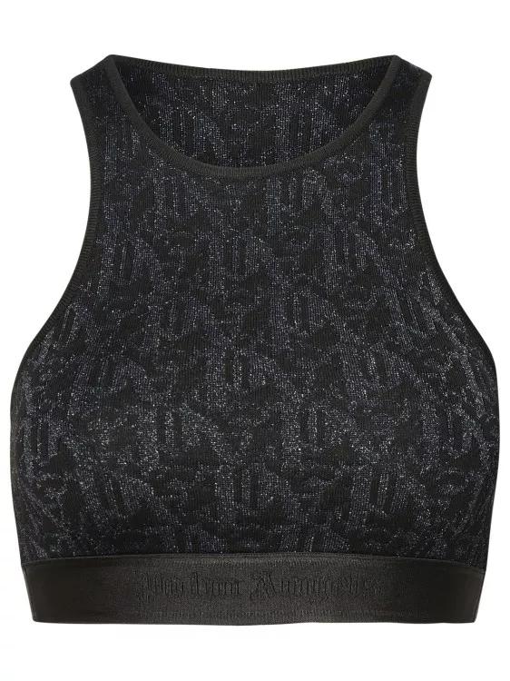 Palm Angels - Black Viscose Blend Top - Größe S - black