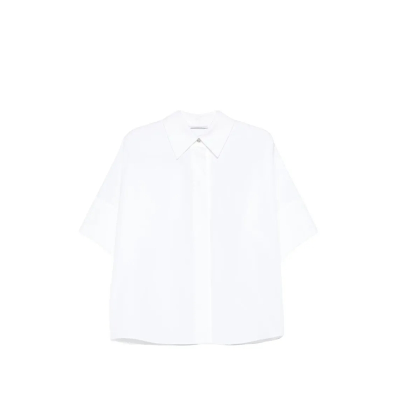 Givenchy Chemise Boxy White Silk And Nylon Top White