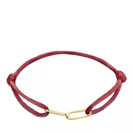 Isabel Bernard Aidee Gabi satin bracelet Burgundy Red Braccialetti